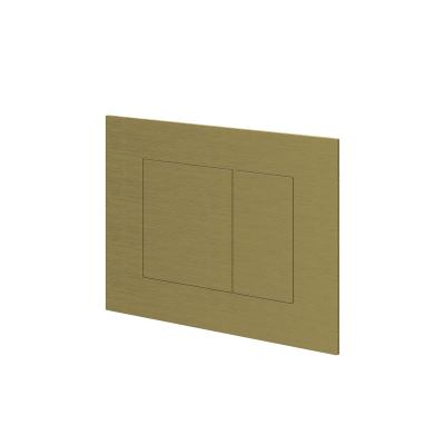 IVY Plaque de commande - 24.4x16x0.3cm - boutons rectangulaires - inox 316 - or brossé mat