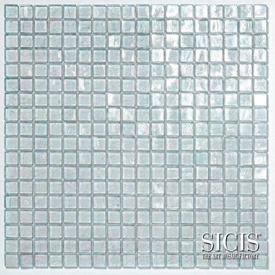 Sicis Waterglass Mosaïque de carrelage 30x30cm 4mm 45 Bleusky