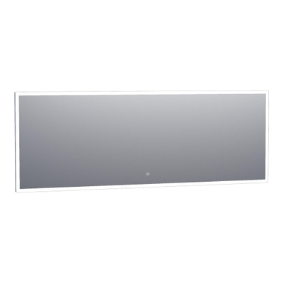 BRAUER Jade spiegel – rechthoek – 200x70 cm – indirecte LED rondom – Aluminium (Zilver)