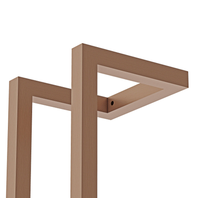 Porte-serviettes 60x12,5x12,5cm Cuivre brossé PVD (Cuivre)