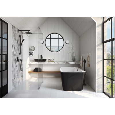 Villeroy & Boch Squaro infinity kunststof douchebak quaryl rechthoekig - 120x80x4cm - Stone White (mat wit)