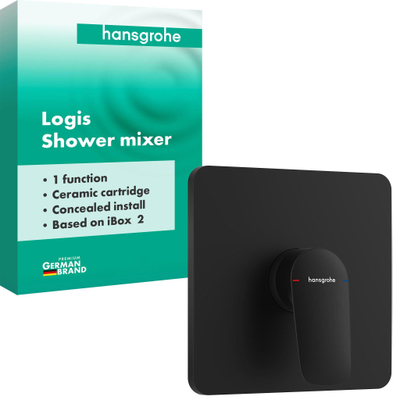 Hansgrohe Logis douchemengkraan voor iBox Universal 2 mat zwart