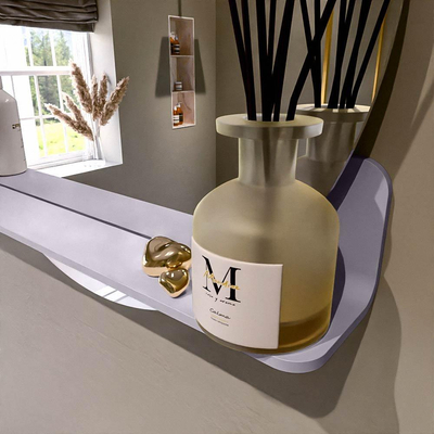 Mondiaz SPOT Miroir de salle de bains - rond 70cm - tablette de miroir - couleur Cale