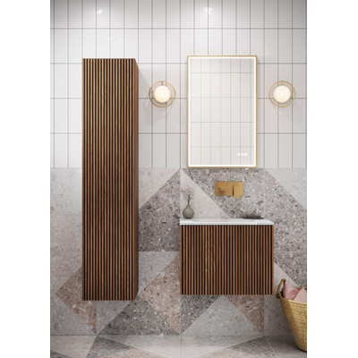 Crosswater Glide II Lavabo encastré - trou de robinet - 60x45x1cm - verre - Ice White