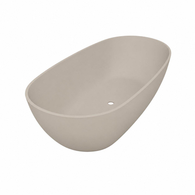 FugaFlow Eccelente Calma baignoire autoportante - 180x80 cm - solid surface - beige mat