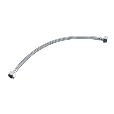 FugaFlow Eccelente Acces flexible tuyau - 30cm - 1/2\""x3/8\"""" - Acier inoxydable brossé PVD (Acier inoxydable)"