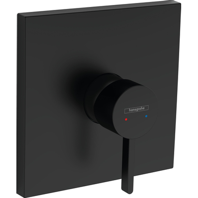 Hansgrohe Finoris Ensemble de recouvrement mitigeur de douche avec levier mat noir