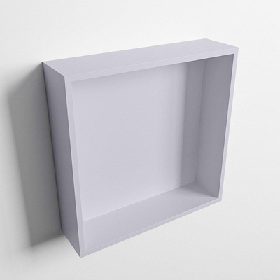 Mondiaz Easy nis 29.5x29.5x8cm voor Inbouw/opbouw 1 open vak Solid surface Cale/Cale