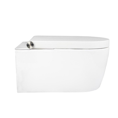 Rapotec RapoWash Bold WC-douche - sèche-cheveux - douchette féminine - abattant chauffant - blanc brillant