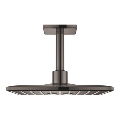 GROHE Rainshower SmartActive 310 Cube Hoofddouche - 31x31cm - 2 straalsoorten - plafondarm 14.2cm - hard graphite