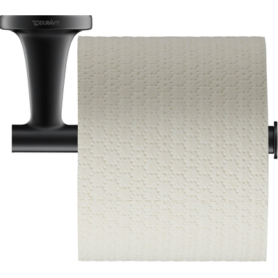 Duravit Starck T Toiletrolhouder - zonder klep - mat zwart