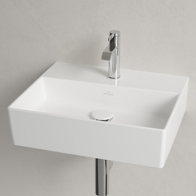 Villeroy & Boch Memento 2.0 lavabo - dessous meulé 50x42cm - sans trop-plein 1 trou de robinet ceramic+ blanc