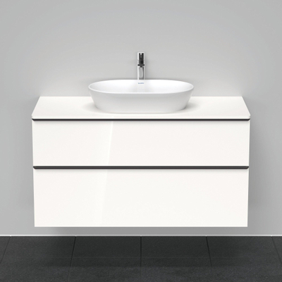 Duravit D-neo Meuble sous vasque 120x55x66.4cm 2 tiroirs Blanc haute brillance