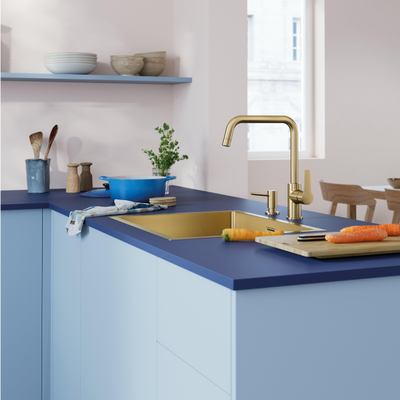 GROHE Start 2021 keukenkraan hoge uitloop - geborsteld cool sunrise (goud)