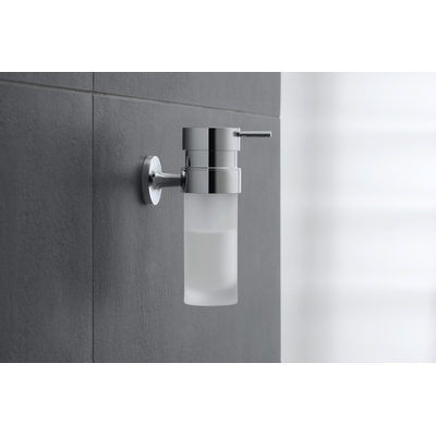 Duravit Starck T Zeepdispenser - 17.6x6cm - matglas - hoogglans chroom