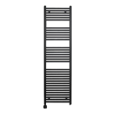 Sanicare Lumara Elektrische Radiator - 170x50cm - 1026W - zwarte thermostaat - linksonder - wifi - aluminium - mat zwart
