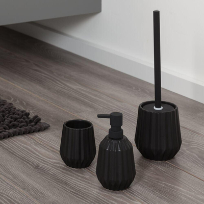 Sealskin Arte Brosse de toilette avec support Céramique Noir