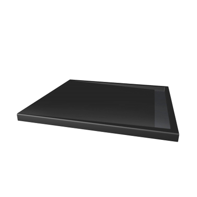Xenz easy-tray plancher de douche 100x90x5cm rectangle acrylique ébène