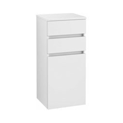 Villeroy & Boch Legato armoire latérale avec 1 porte et 2 tiroirs 87x40x35cm gauche blanc mat