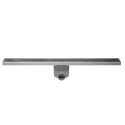 Easydrain Tegeldrain tegelgoot 9.8x90cm met zijuitloop 50mm RVS TWEEDEKANS