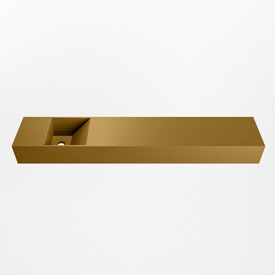 Mondiaz TYNE Fontein - 120x23x12cm - wasbak Links - zonder kraangaten - solid surface - Oro