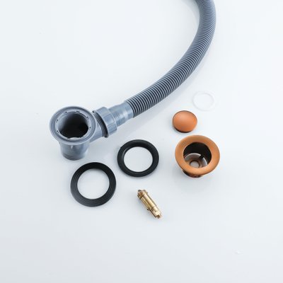 FugaFlow Eccelente Acces Ensemble de vidage de baignoire - bonde clic - Cuivre brossé PVD (Cuivre)