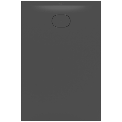 Villeroy & Boch Ecora douchebak - 120x80x3.5cm - afvoer korte zijde - anthracite (antraciet)