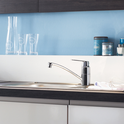 Grohe Eurosmart Cosmopolitan Keukenkraan - laag - draaibare uitloop - chroom