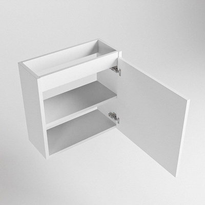 Mondiaz TURE Meuble lave-mains - 50x50x22cm - 1 porte - Talc