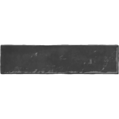 ÉCHANTILLON Terravito Quivaro Carreau mural - 6,5x26cm - Anthracite brillant (anthracite)