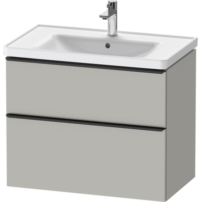 Duravit D-neo Meuble sous vasque 78.4x45.2x62.5cm 2 tiroirs Gris béton mat