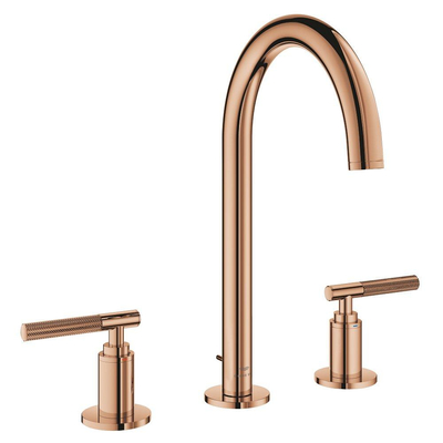 Grohe Atrio private collection L-size 3-gats wastafelkraan z/grepen warm sunset