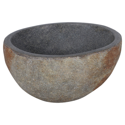 Differnz ruz lavabo en pierre de rivière diamètre 23 25 cm