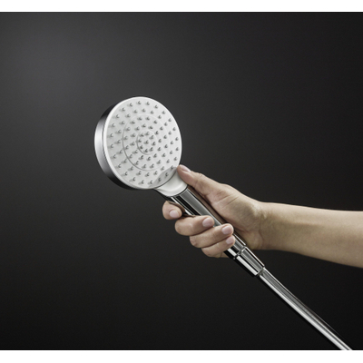 Hansgrohe Crometta handdouche - 10cm - 1 straalsoort - ecosmart - wit/chroom (wit)