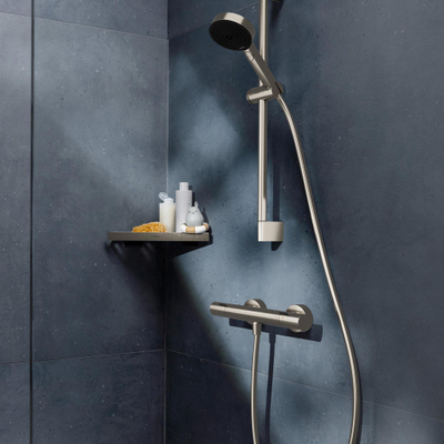 Hansgrohe Ecostat Fine opbouw douchethermostaat RVS-look