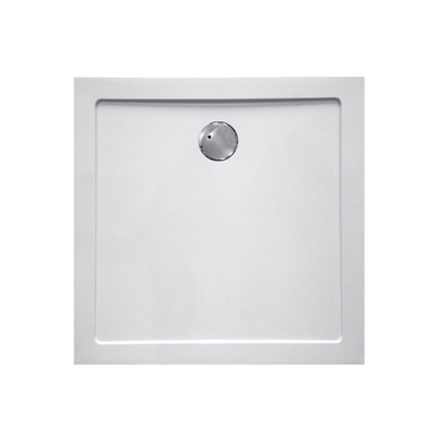Haceka Belice Douchebak - 80x80x4cm - composiet - vierkant - glans wit