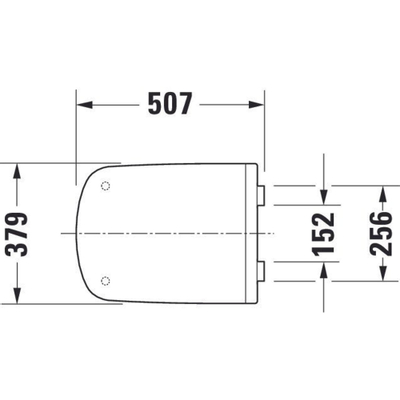 Duravit Durastyle Vital Abattant rallongé avec couvercle blanc