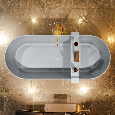 MONDIAZ NOBLE Vrijstaand bad - 180x75cm - kleur Plata / Plata