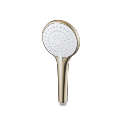 Adema Sparkle 2.0 Ensemble de bain - robinet de baignoire thermostatique - support de douchette - douchette ronde - flexible de douche métallique - or mat