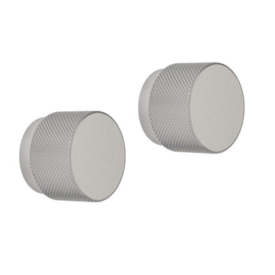 Crosswater Knurled Knoppen - 2 stuks - Brushed Stainless