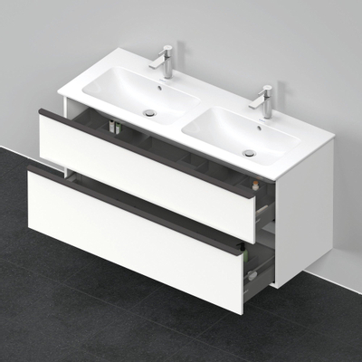 Duravit D-neo Meuble sous vasque 128x46.2x62.5cm 2 tiroirs Blanc mat