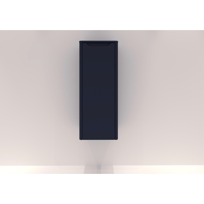 H&R badmeubelen Juice Halfhoge Kast - 40x35x100cm - met ronde hoeken - 1 deur - linksdraaiend - blue oak