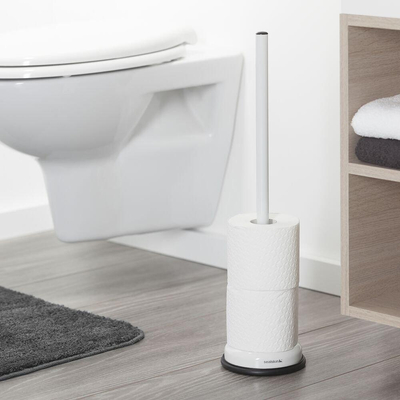 Sealskin Acero Porte-papier toilette 52.1x13.2x13.2cm Rond fer blanc
