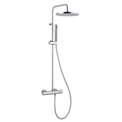 Plieger Royal ensemble de douche avec douche de pluie ø25cm + douchette à main + thermostatique avec vanne de douche chrome