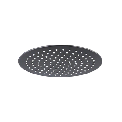 Fortifura Calvi showerhead round - 25cm - 6mm gun metal - PVD - geborsteld gunmetal (antraciet)