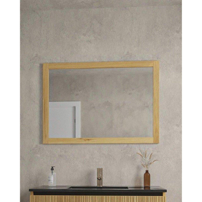 FugaFlow Eccelente Arredo miroir 100x70cm bois caramel