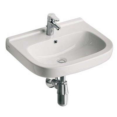 Geberit 300 Basic wastafel - zonder kraangat - zonder overloop - 60x47.5x19.5cm - wit