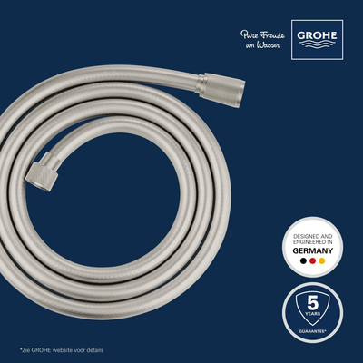 GROHE Silverflex Flexible de douche - 175cm - lisse - SuperSteel