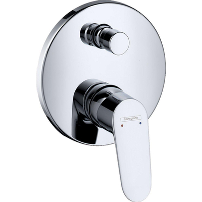Hansgrohe Focus Eengreeps badmengkraan - afbouwdeel zekerheidsco - met - hoogglans chroom