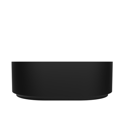 Arcqua Case vasque à poser - 40x28cm - Ovale - Marbre de synthèse Noir Mat
